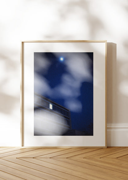 Art Print "Moon and office"